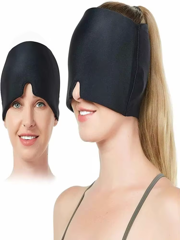Chapeau anti-migraine, chapeau contre les maux de tête, thérapie par le gel chaud et froid, bonnet de glace pour soulager la douleur, masque pour les yeux, soulagement du stress et de la pression.