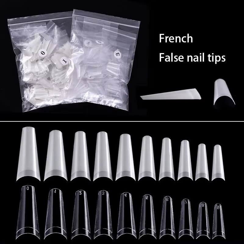 500 faux ongles Art conseils français naturel cercueil Transparent