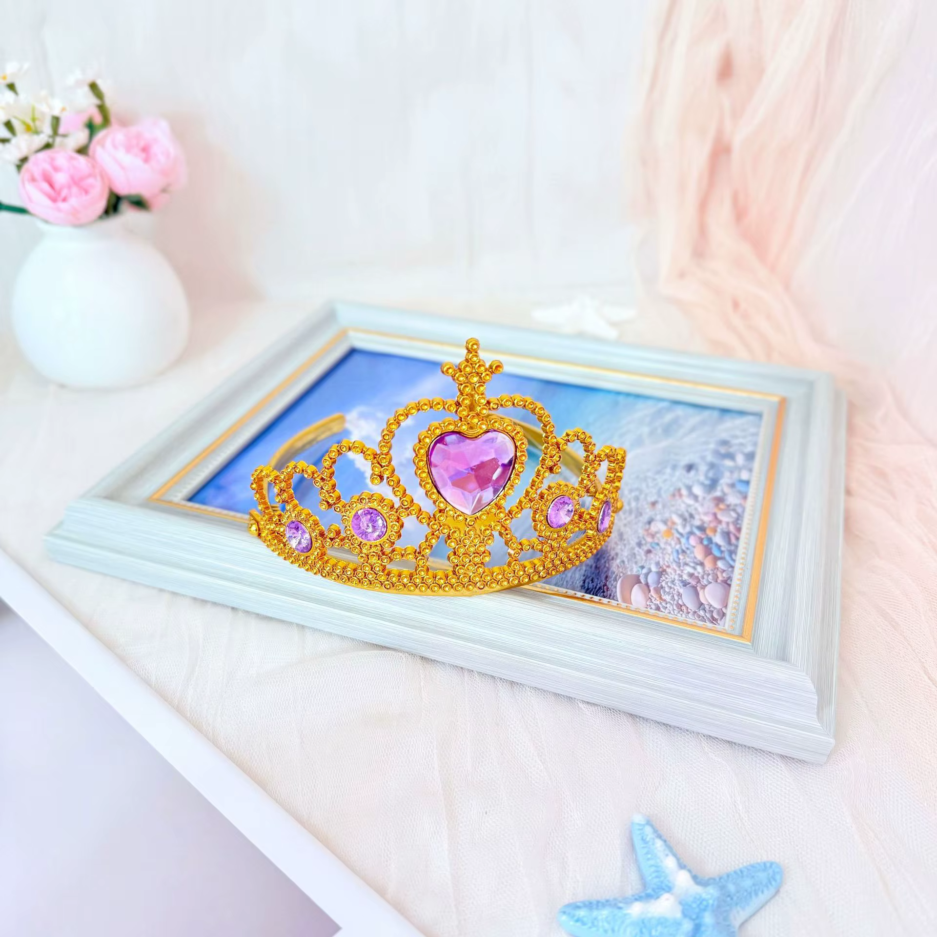 Enfants roi couronne reine bandeau filles cheveux accessoires dessin animé enfants congelé princesse vêtements accessoires bandeau pour enfants
