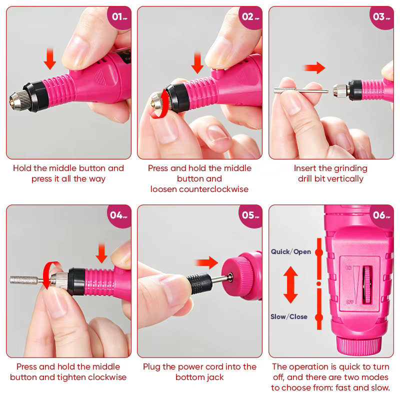 Ponceuse à ongles électrique professionnelle