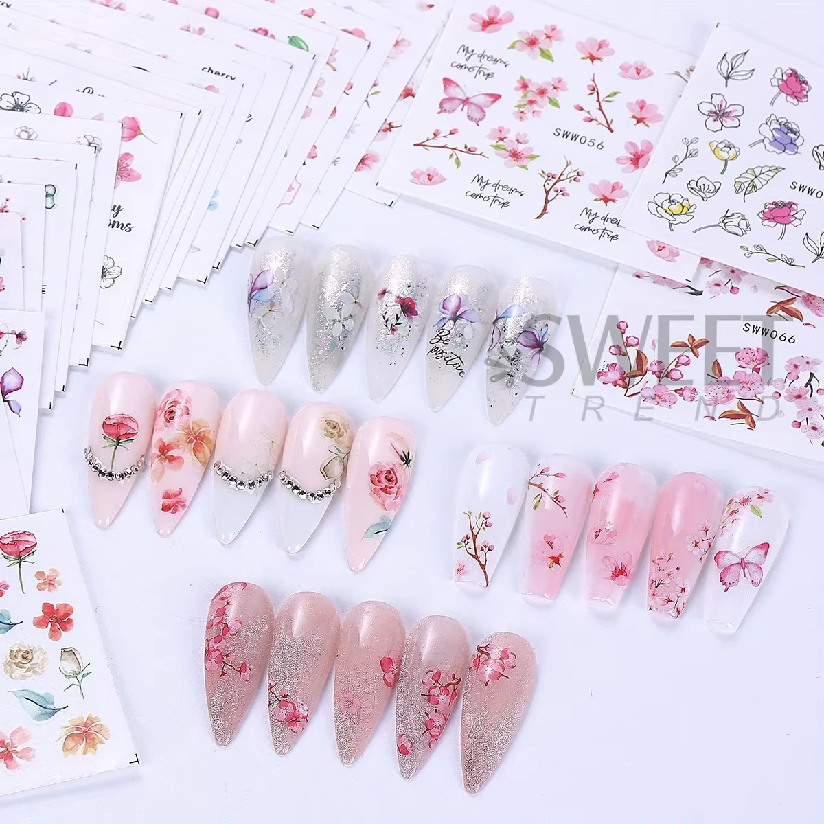 Autocollants à l'eau pour ongles