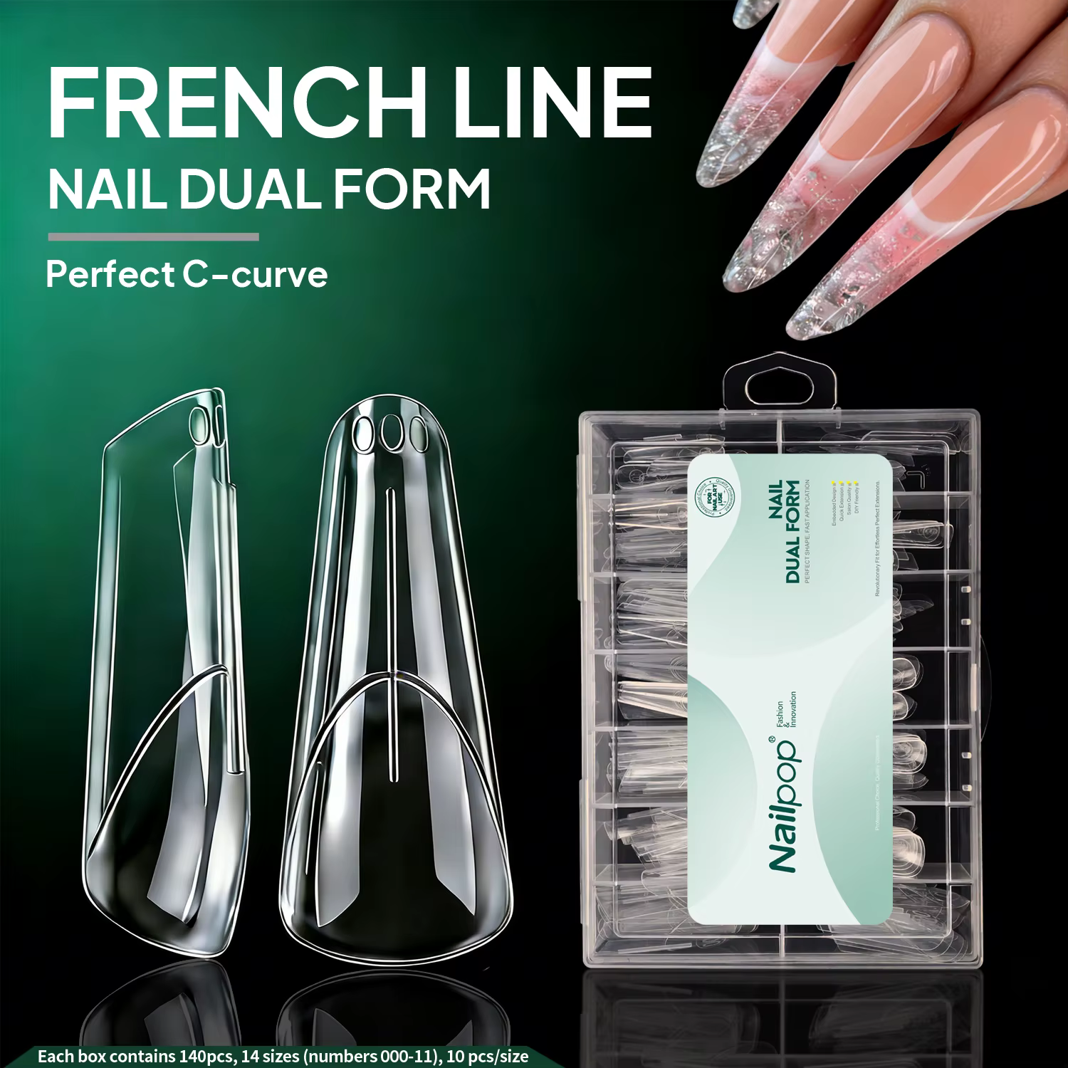 Formes Doubles Françaises Nailpop Godet Miché