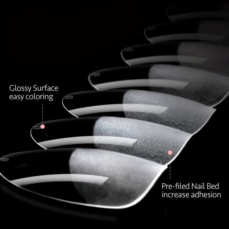 120 pièces couverture complète presse sur les pointes des ongles Stiletto amande carré cercueil français faux