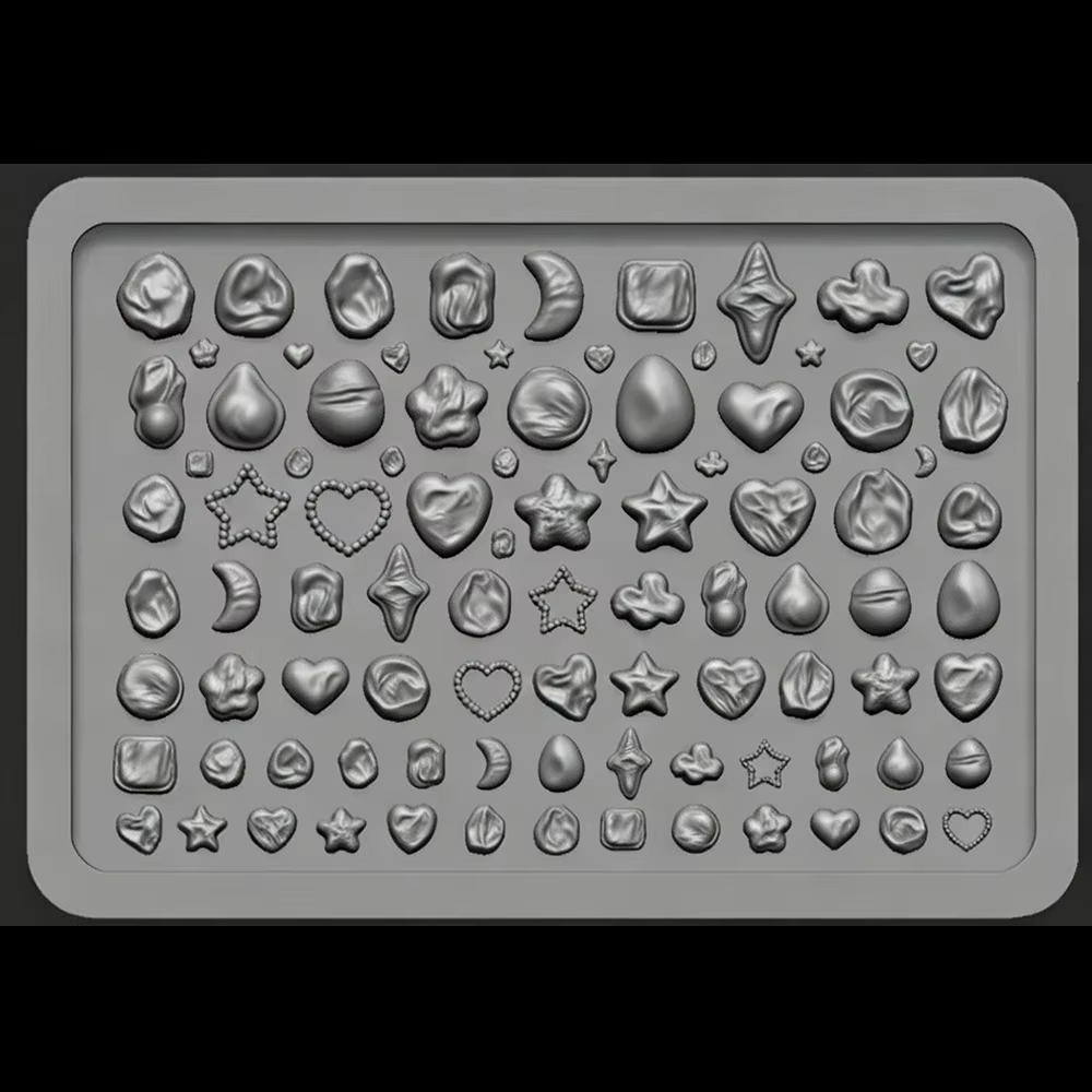 Moule en silicone pour nail art sur le thème de la mer