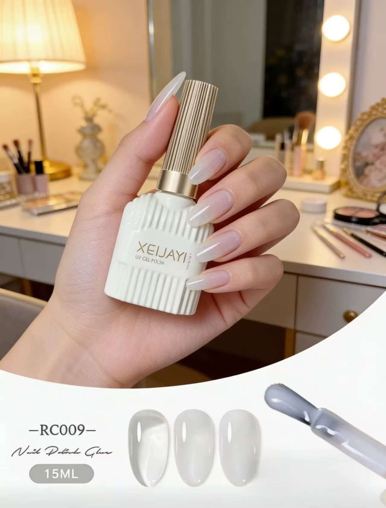 XEIJAYI 15ml Vernis à ongles gel couleur unie