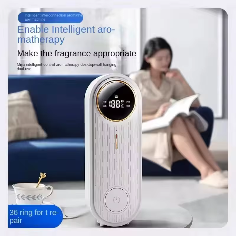 Nouvelle machine d'aromathérapie intelligente avec application, humidificateur, purificateur d'air pour chambre, désodorisant pour toilettes, diffuseur de parfum et d'ambiance.