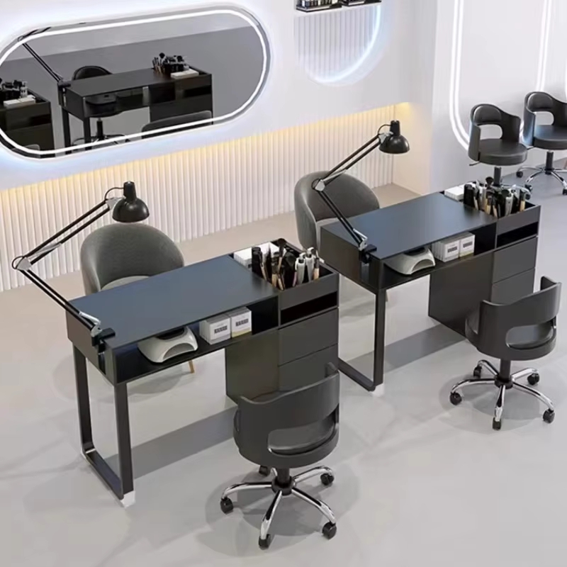 Chaise européenne bureau à ongles poste de travail réglable nordique design bureau à ongles équipement nordique Tavolo Pieghevole meubles de manucure