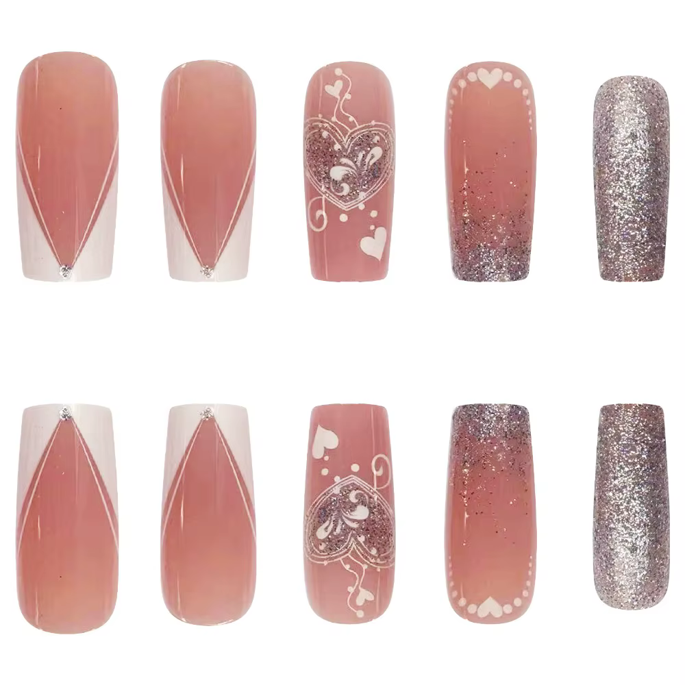Faux ongles carrés N64.Short Wearing Armor