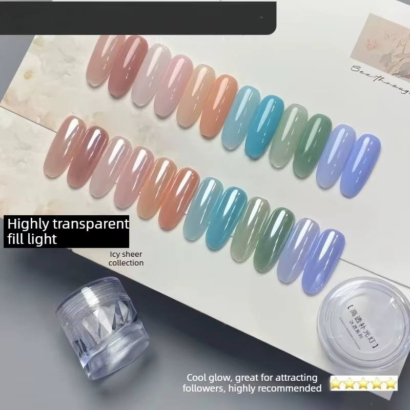 Nouvelle poudre chromée effet miroir Aurora pour ongles