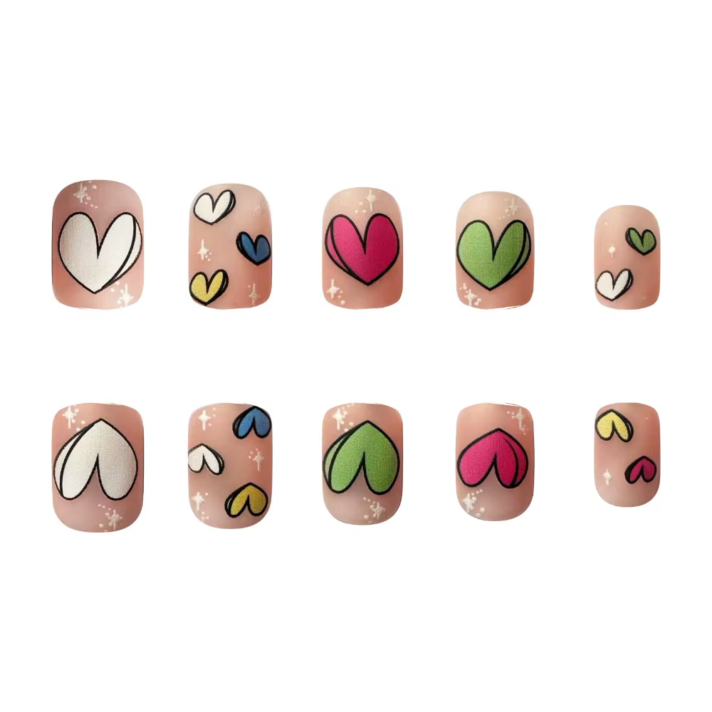 Faux ongles carrés N64.Short Wearing Armor