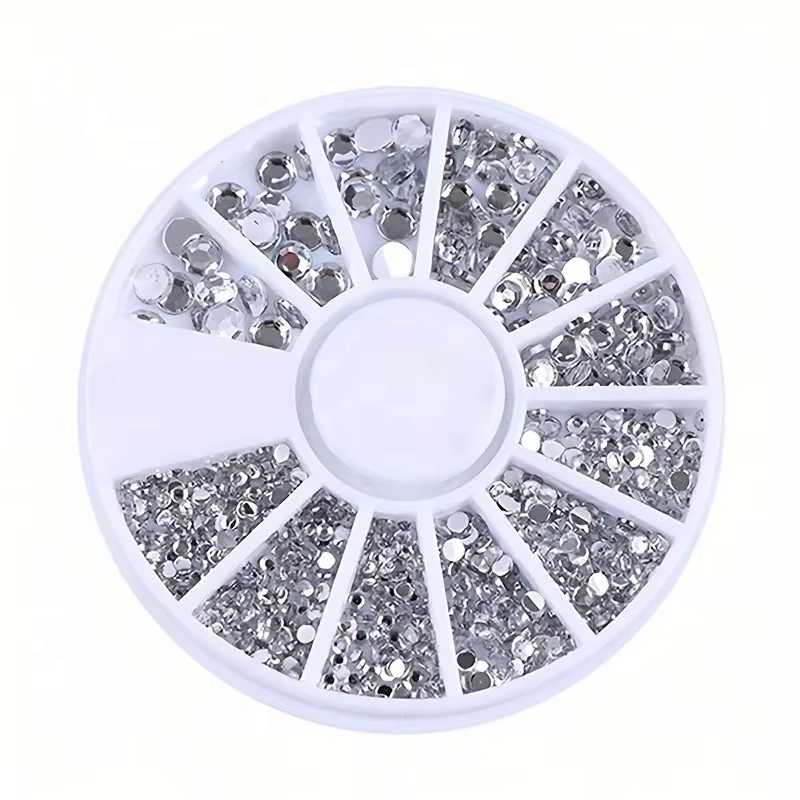 Pièces pour ongles, strass à paillettes