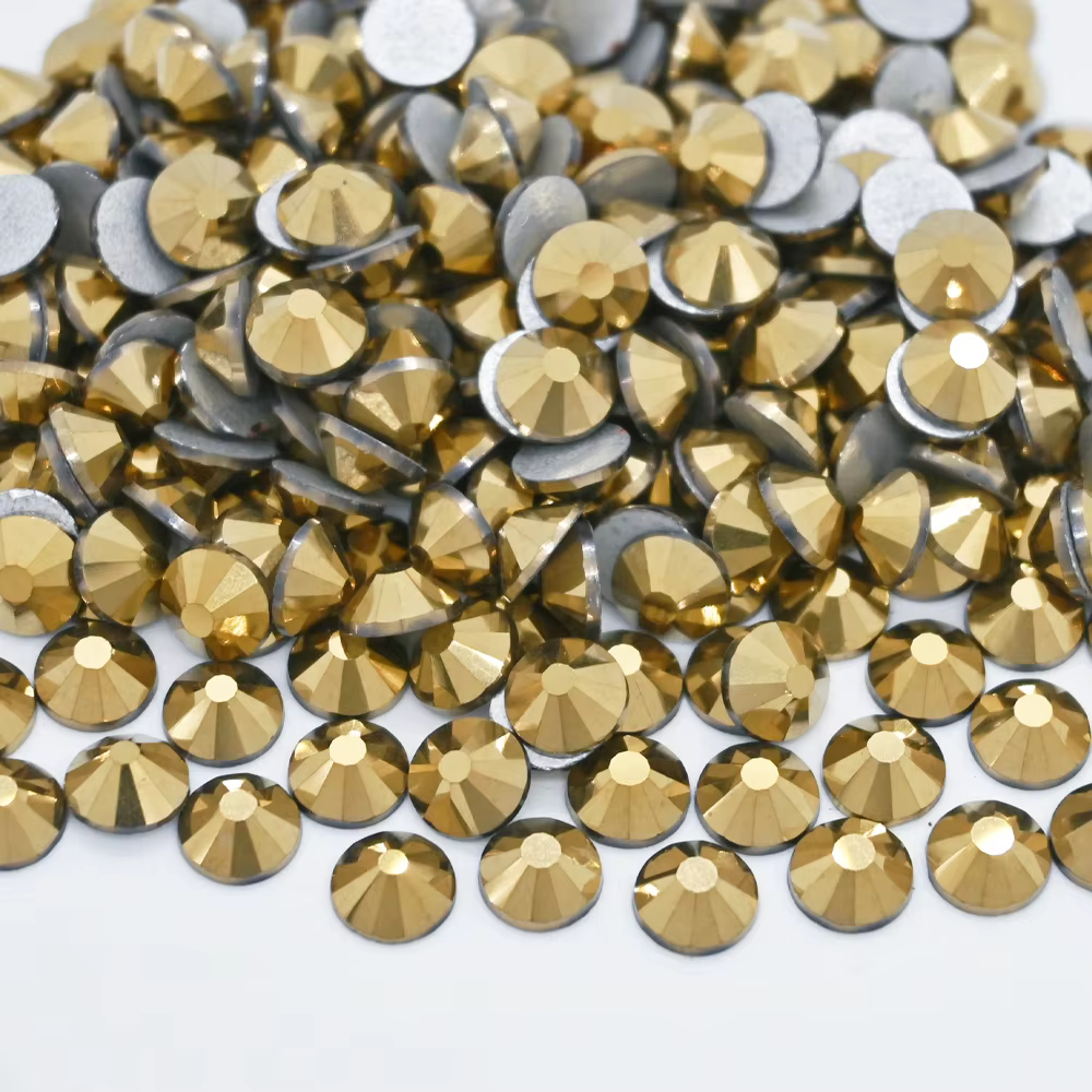 Mine couleur SS6-SS30 verre Super pailleté Flatback cristal argent dos Non correcteurs strass pour maquillage ongles charme страз