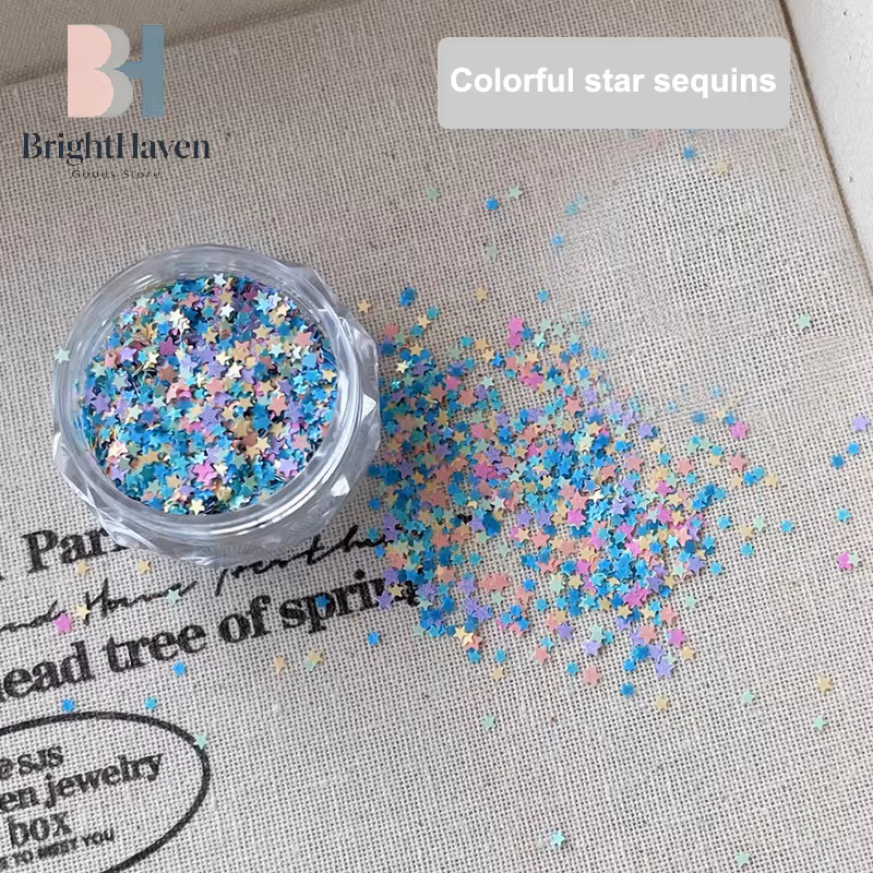 Paillettes pour ongles en forme d'étoile