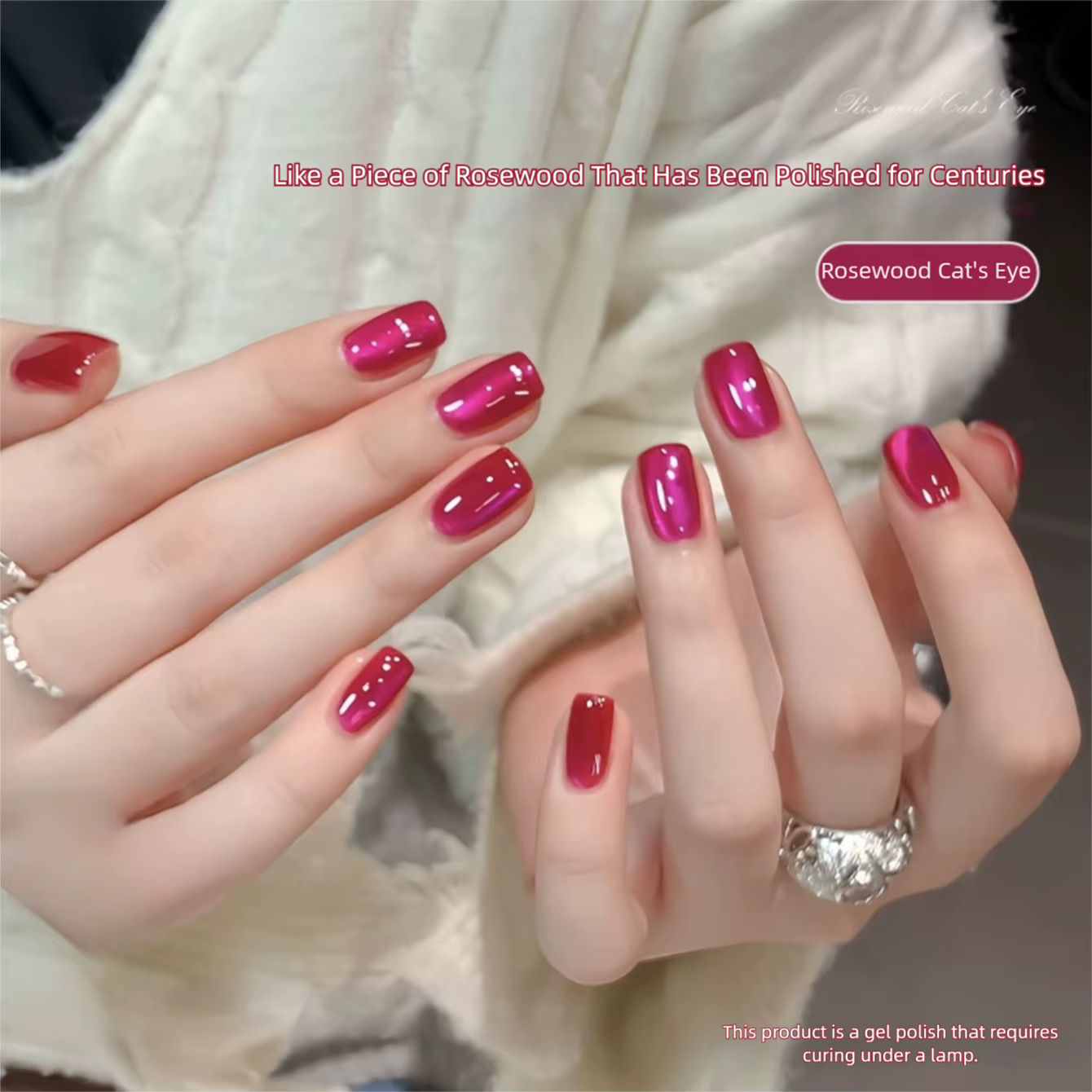 MIANEL 10ml 1 pièce Nouveauté Été 2026 Vernis à ongles gel effet œil de chat couleur fruit du dragon bois de santal