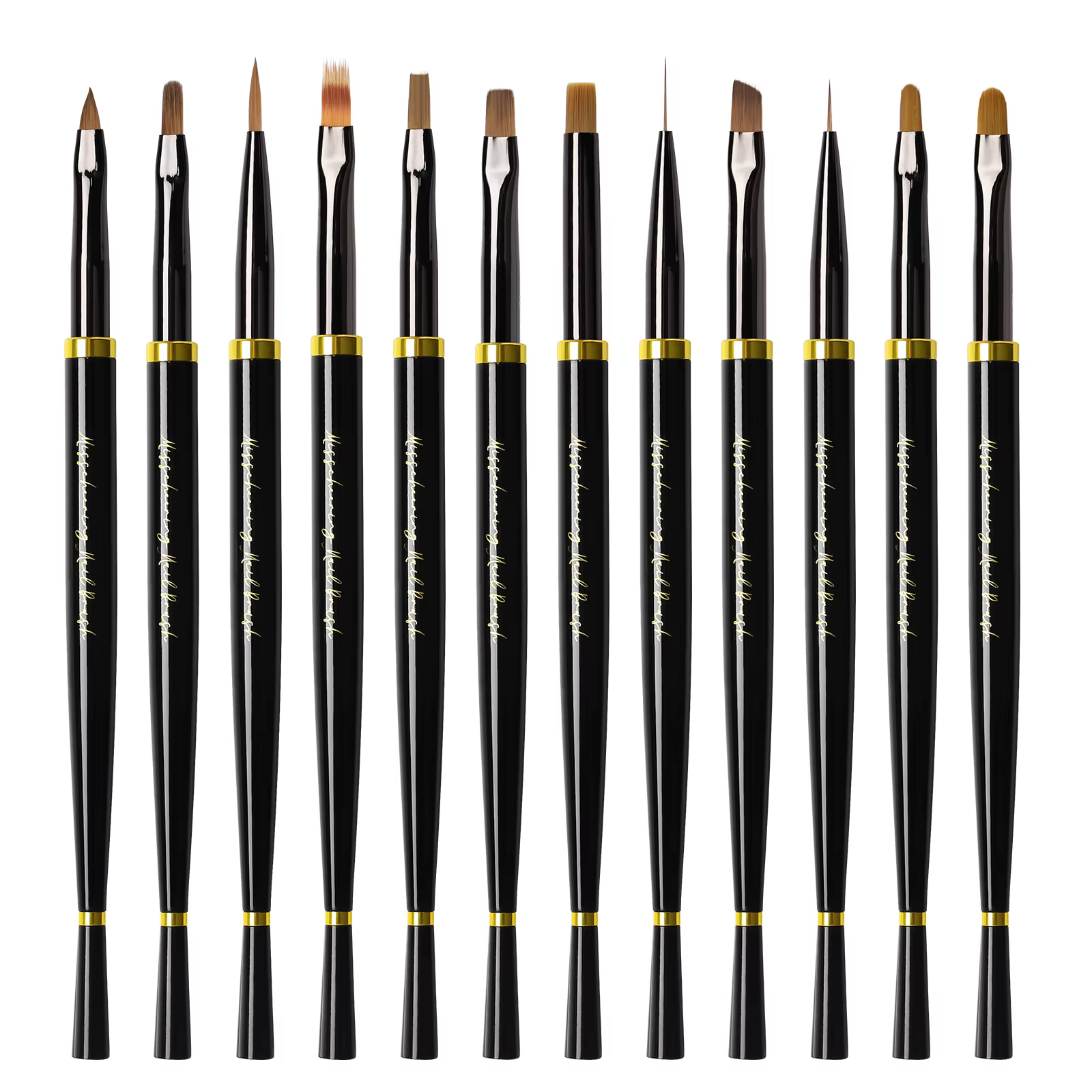Brosse à ongles noire, brosse à Gel pour manucure