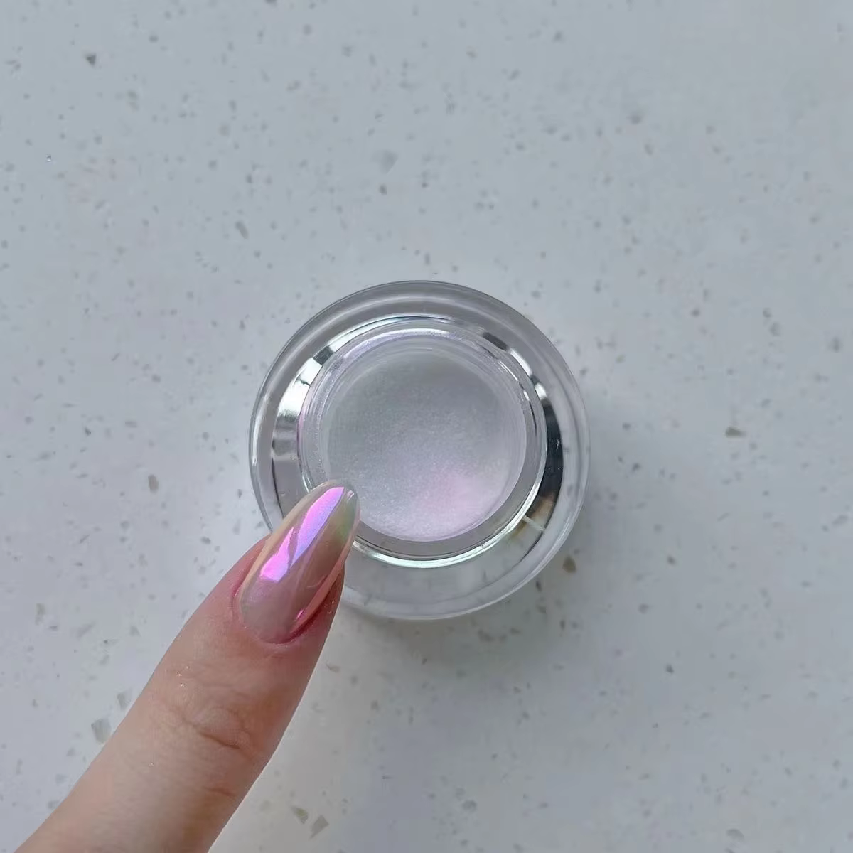 Lune clair de lune perle miroir magique poudre Aurora ongles poudre paillettes poussière Chrome bricolage Aurora manucure poussière Nail Art décoration