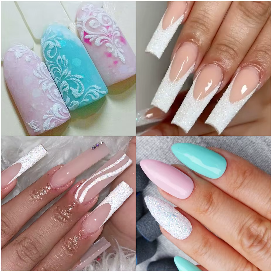 Poudre à paillettes pour ongles