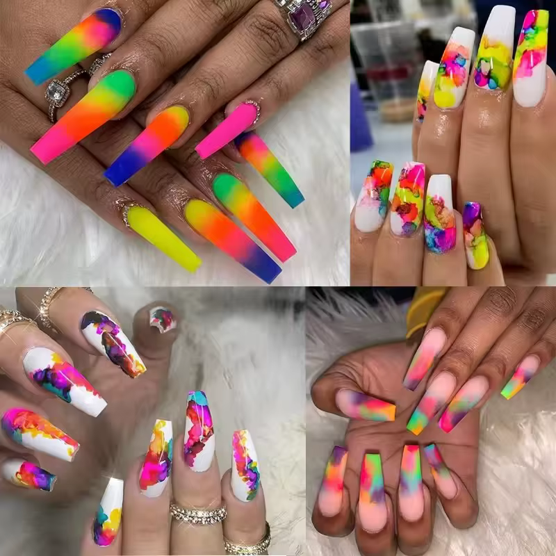 Poudre de Pigment néon fluorescente pour ongles