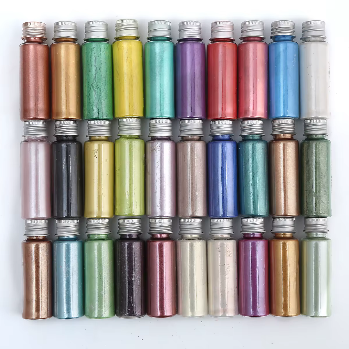 Pigment en poudre de mica perlée colorée pour ongles