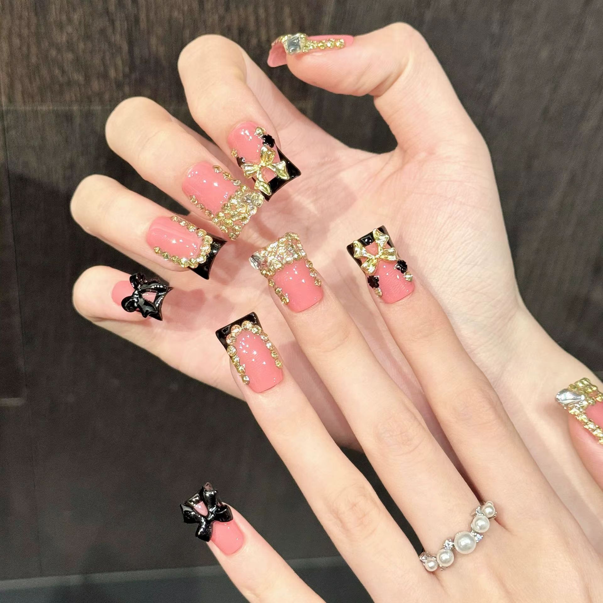 10 pièces d'ongles artificiels en forme de canard pressés à la main