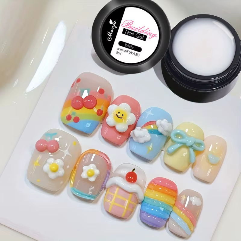 3D Multigel antiadhésif Extension de main ongles sculpté Gel vernis 5D modélisation solide stéréoscopique sculpter façonnage