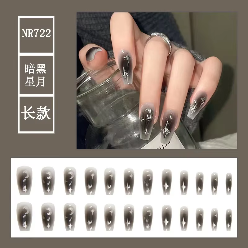 Faux embouts noirs pliables portables avec colle