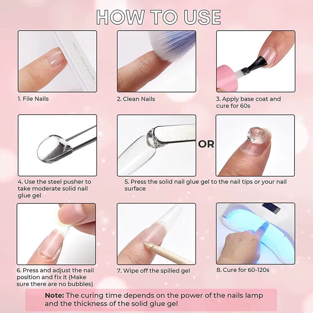 Colle Gel solide pour ongles