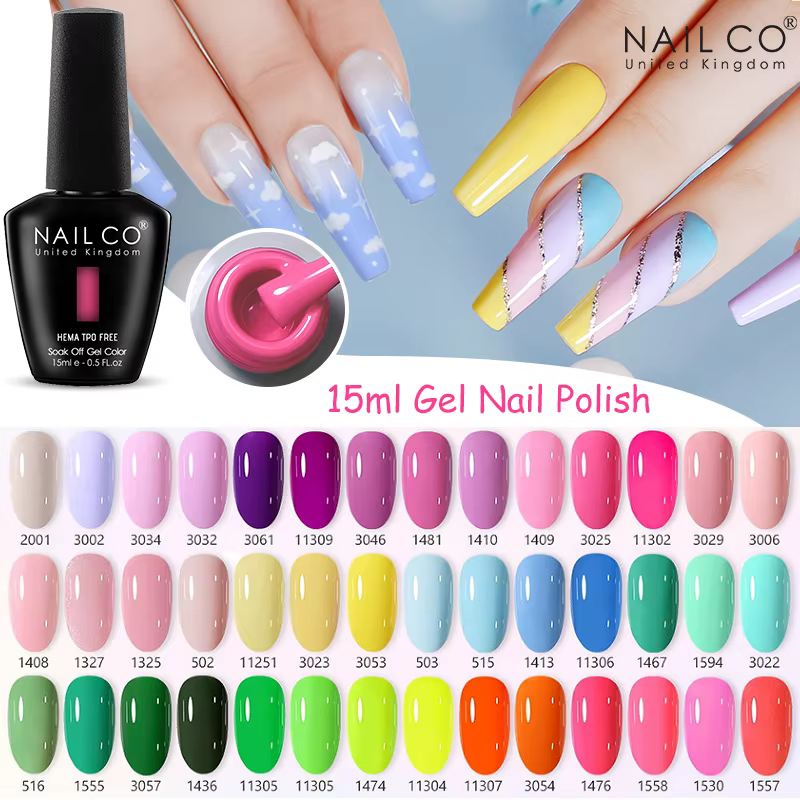 Vernis à ongles gel semi-permanent NAILCO 15ml