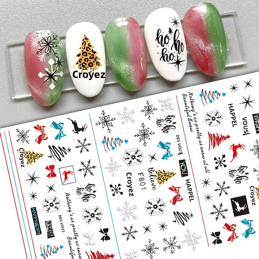 Autocollants pour ongles de Noël