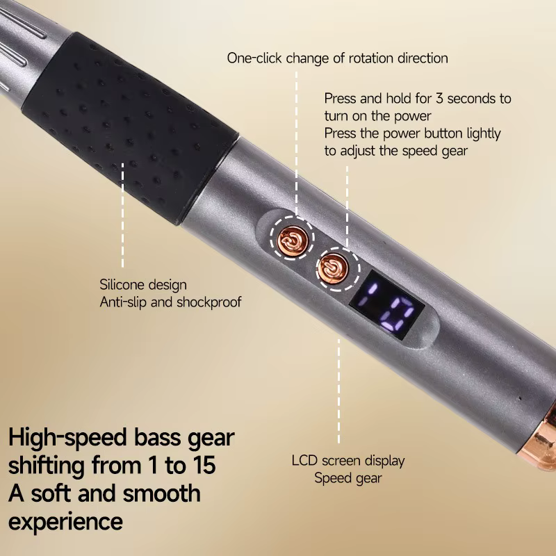 Stylo de polissage rechargeable pour ongles