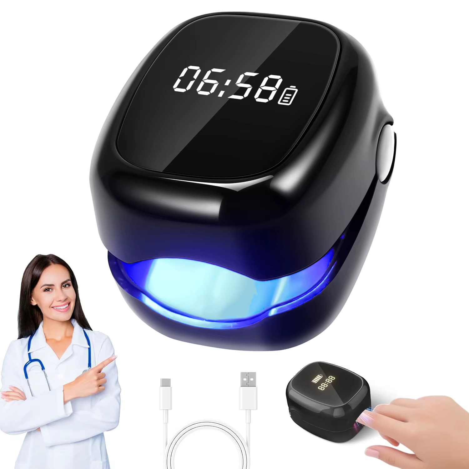 Dispositif Laser Led pour le traitement des champignons des ongles