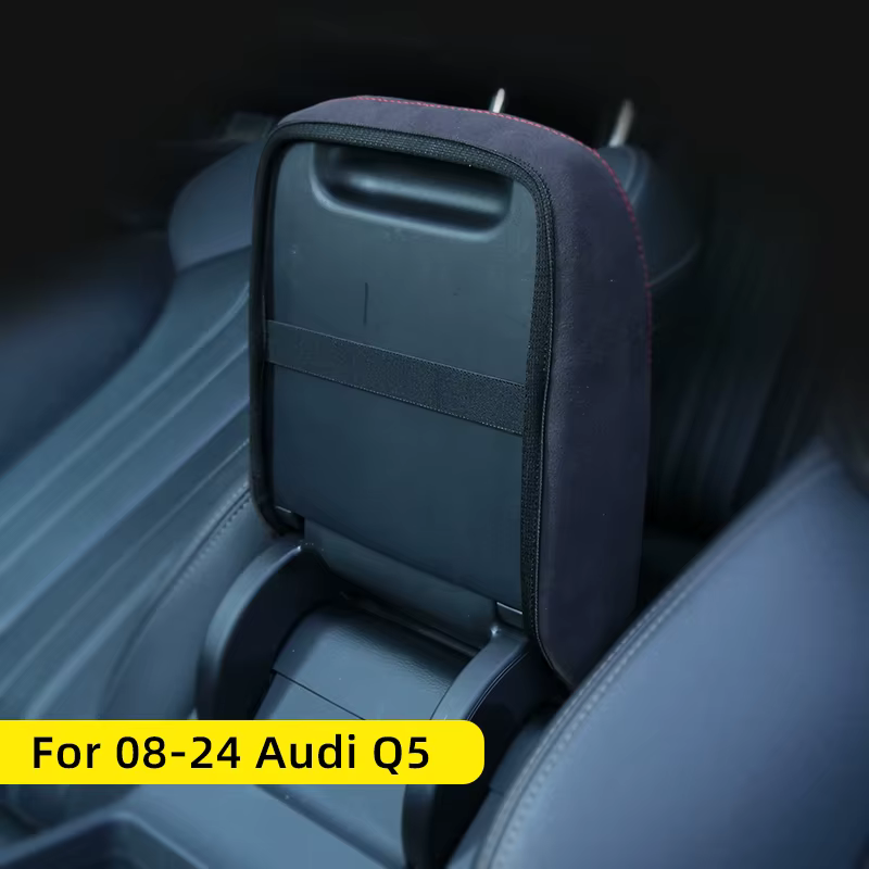 Boîte de Protection d'Accoudoir Central en Cuir pour Audi, Accessoire pour Modèles Q5 8R, 2018, 2019, 2020, 2021, 2022, 2023, 2024, Q5L, Sub 2008, 2010-2016