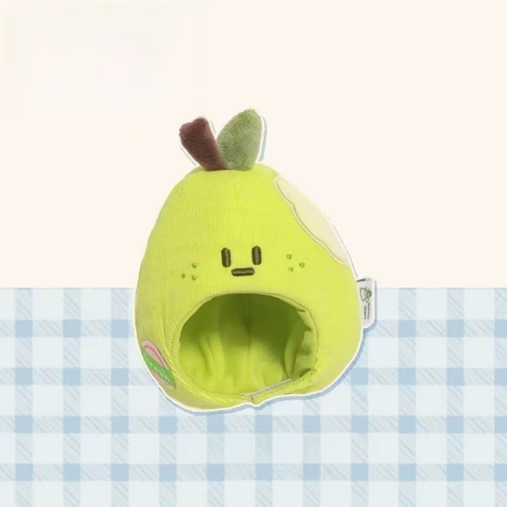 Accessoires de poupées animales Kawaii : couvre-tête de dessin animé, chapeau détachable, accessoires vestimentaires, porte-clés de sac à dos, pendentif castor