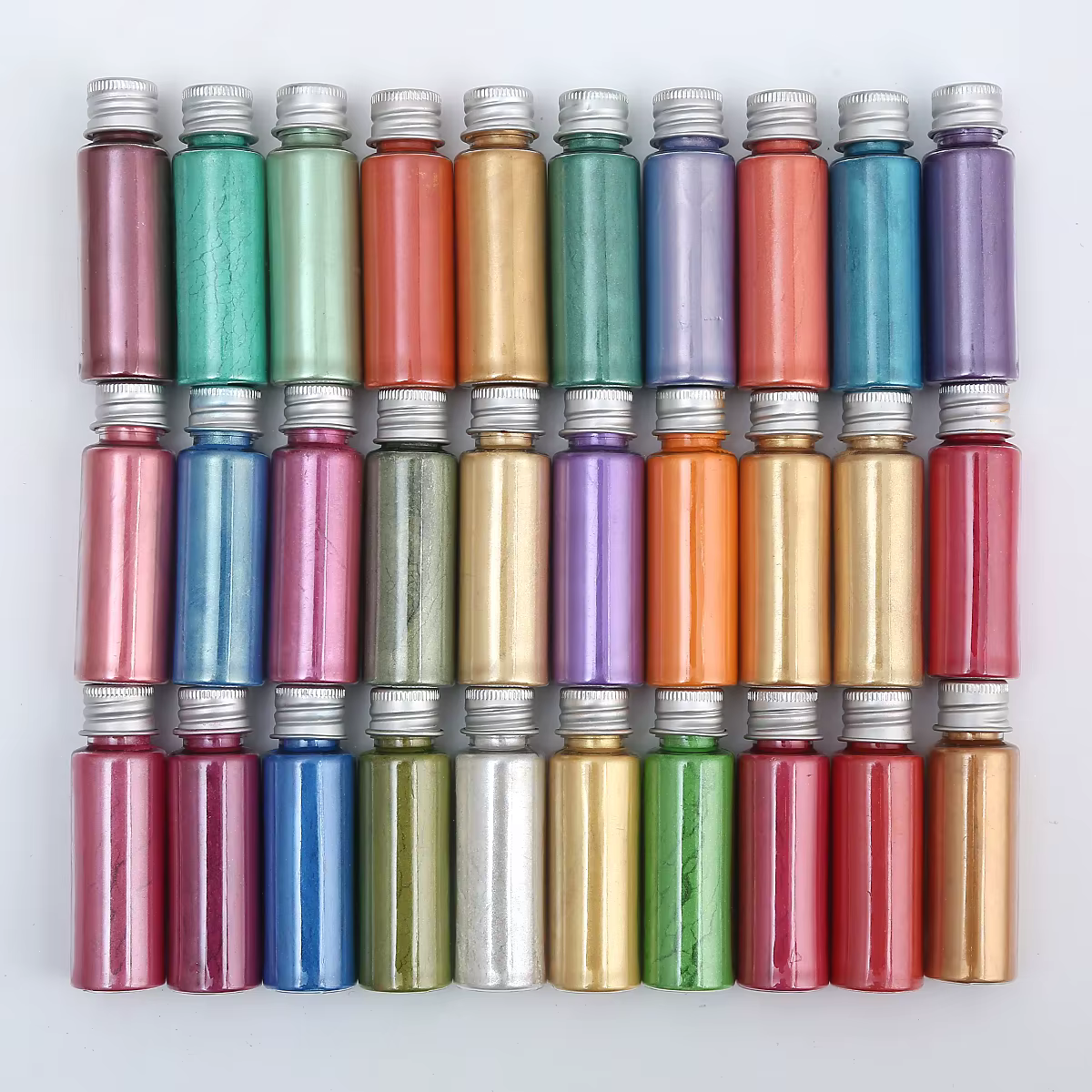 Pigment en poudre de mica perlée colorée pour ongles