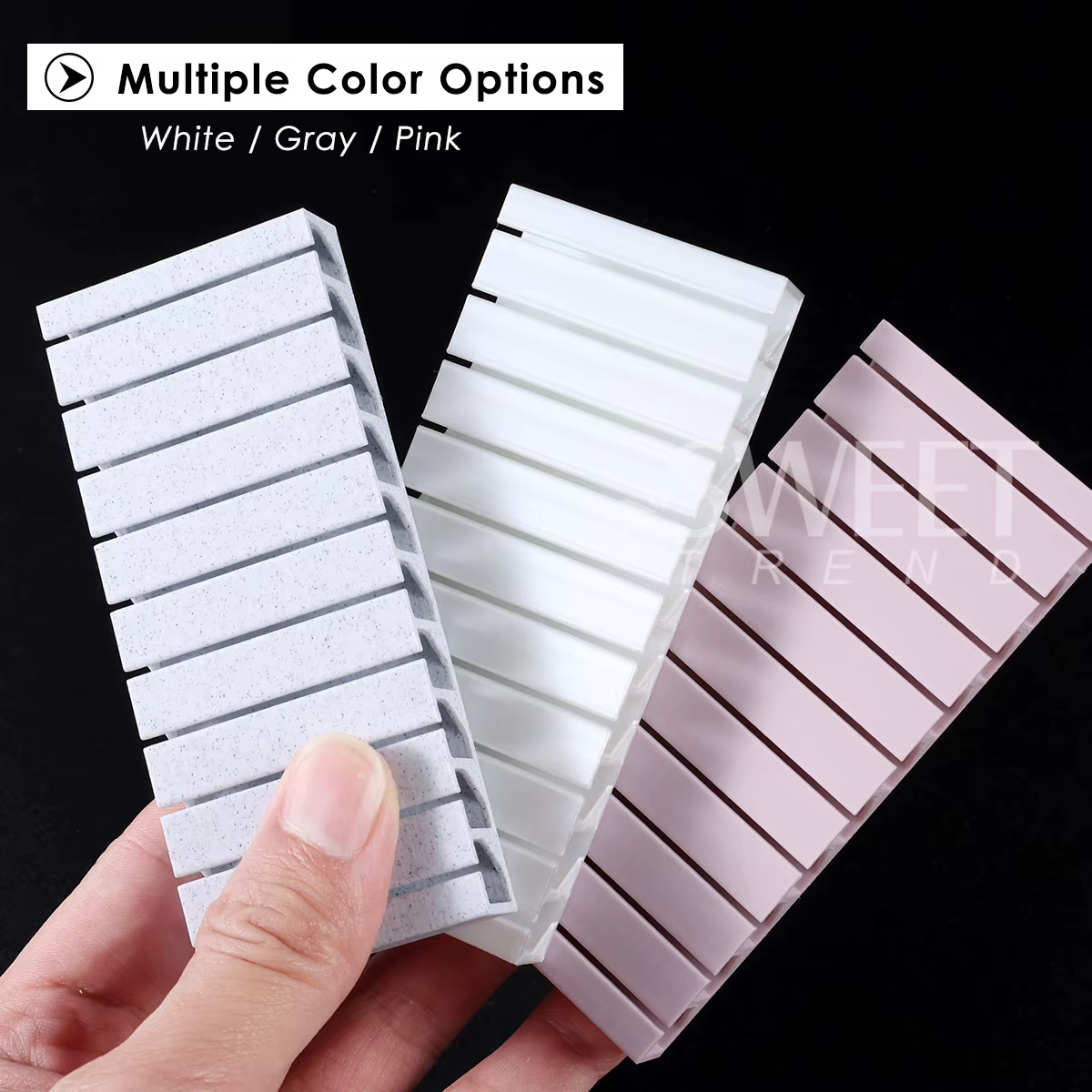 Boîte de rangement rotative pour feuilles de transfert d'ongles