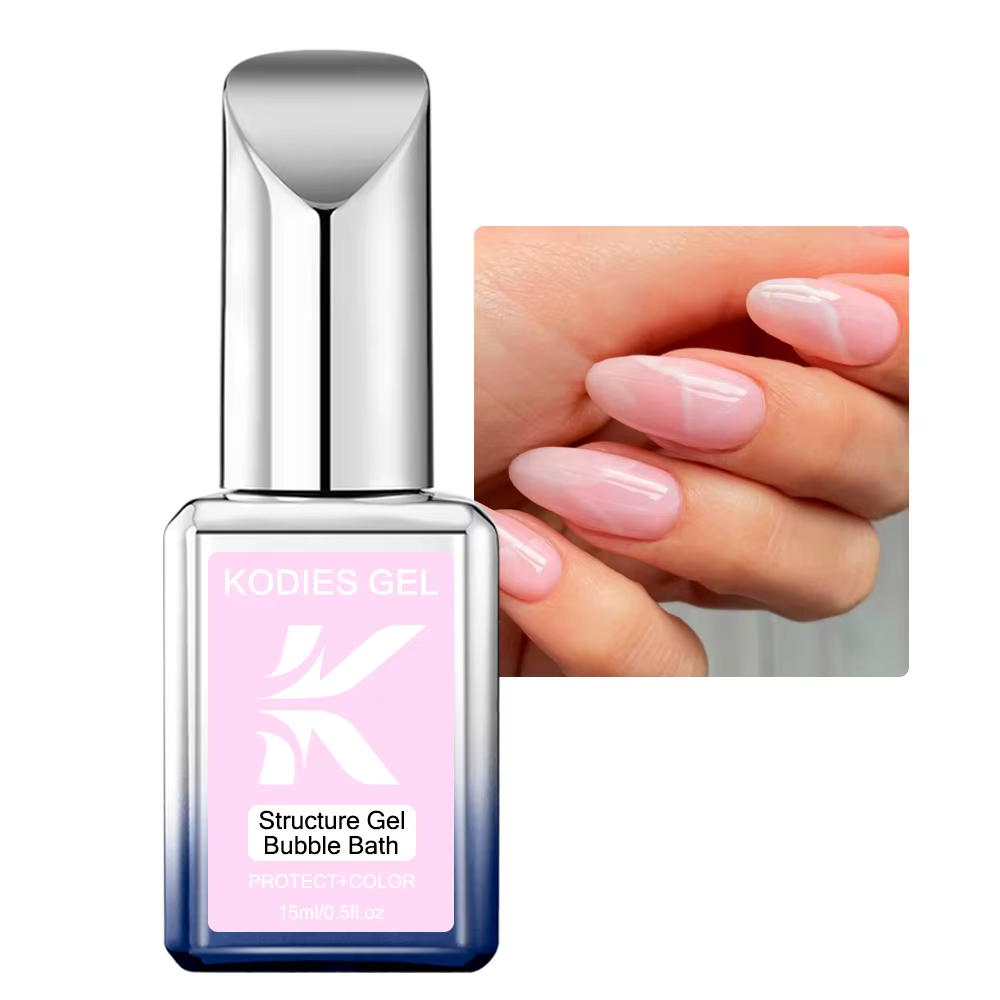 KODIES GEL Base en caoutchouc Gel vernis bain moussant Camouflage couleur manteau tremper UV Pastel ongles Gel