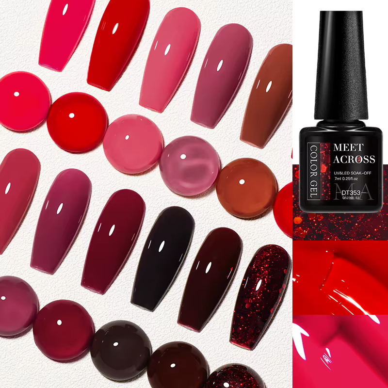Vernis à ongles Gel rouge vin 7ML