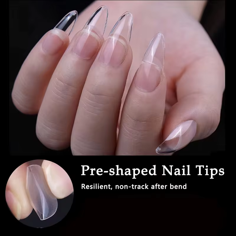 600 faux ongles pointus