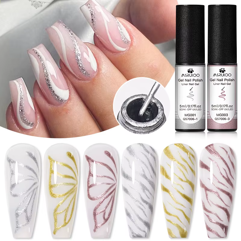 Ensemble de vernis à ongles Gel à paillettes