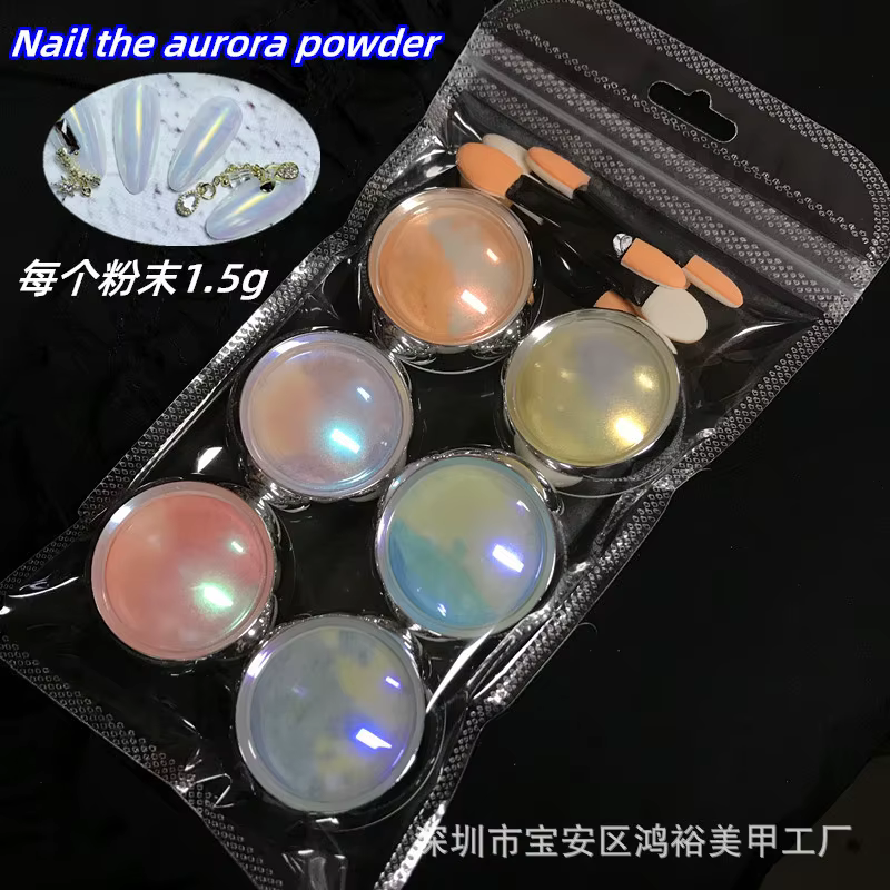 Ensemble de poudre à ongles sirène Aurora