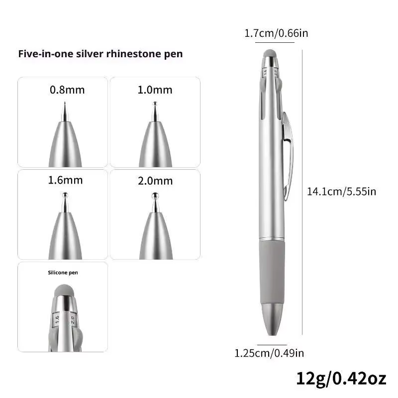 Outils de nail art 5 en 1 : Disque de pointillage