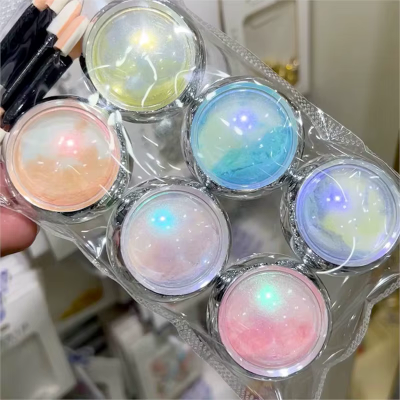 Aurora Mermaid-Poudre à ongles holographique