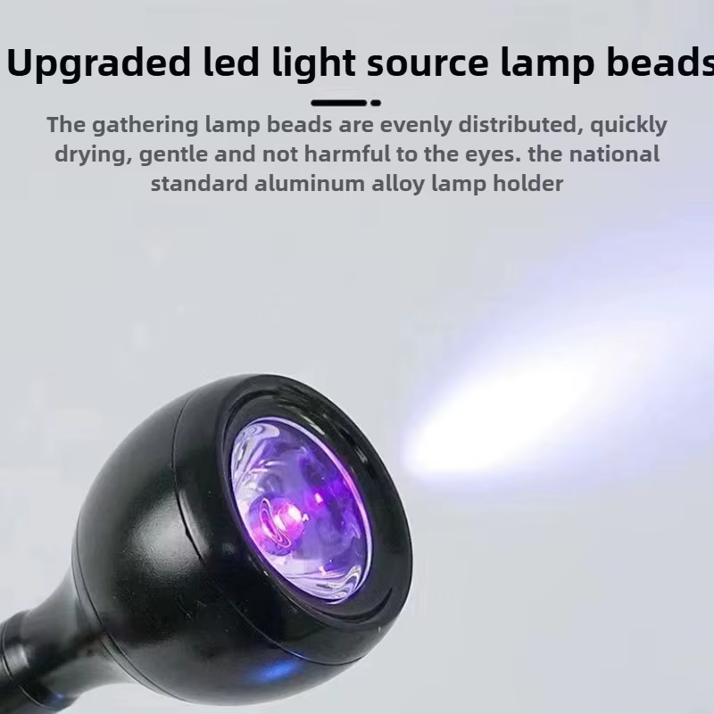 Nouveau 5w 4 couleurs pied-pé interrupteur lampe à ongles Construction spécial LED petite