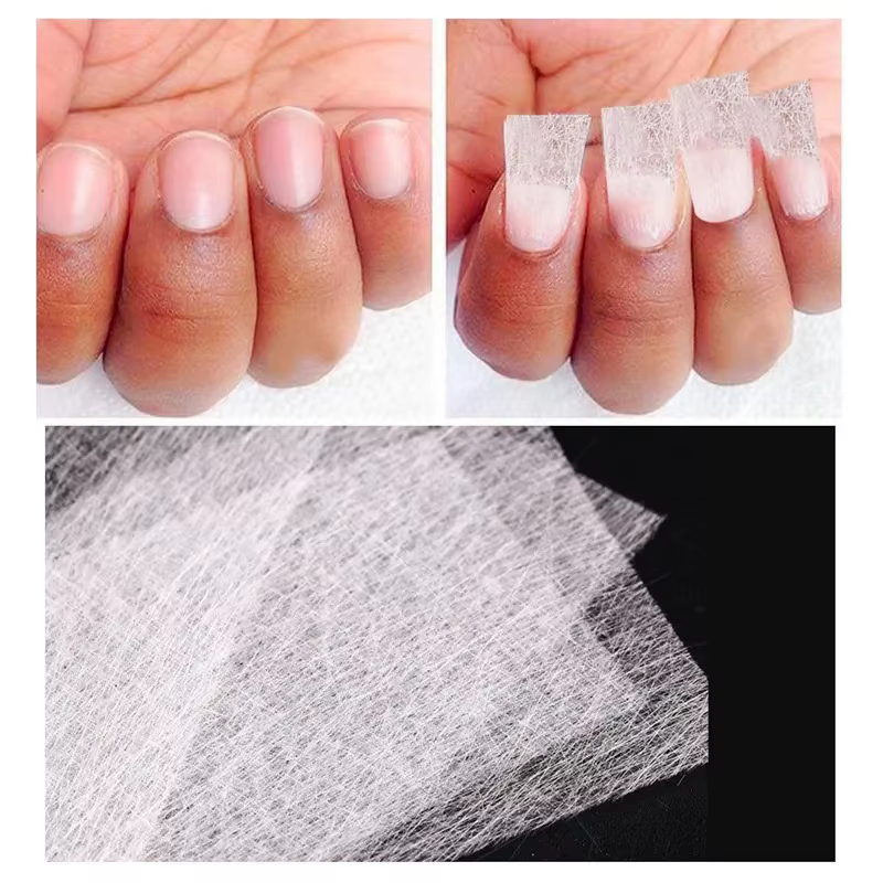 Extension d'ongles en soie et fibre de verre