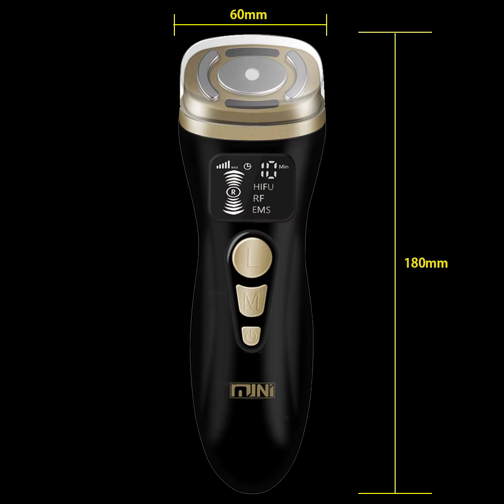 Black Magic-Mini Machine HIFU 2.0, Appareil à Ultrasons RF EMS, Micro-Courant, Lifting, Raffermissement, Soins de la Peau, Déformable