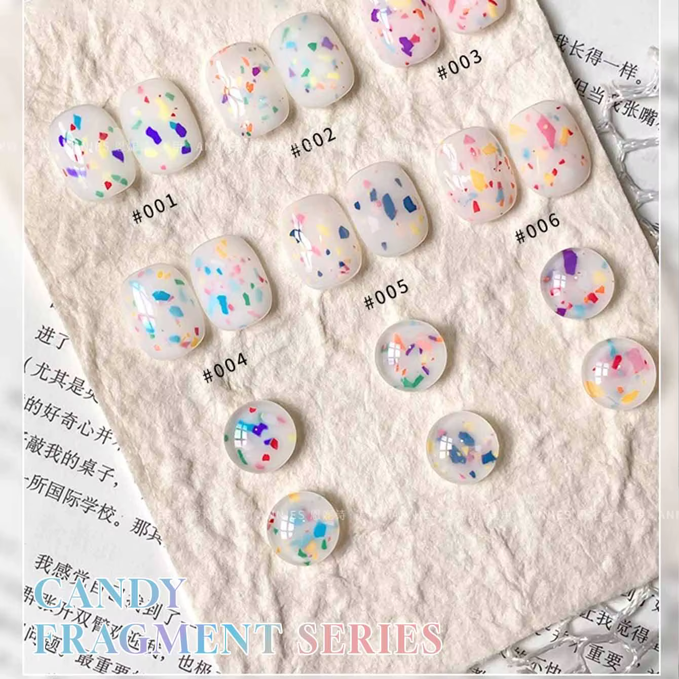 MIANEL 1-6 pièces 12ML été Style japonais bonbons Fragments Gel vernis à ongles