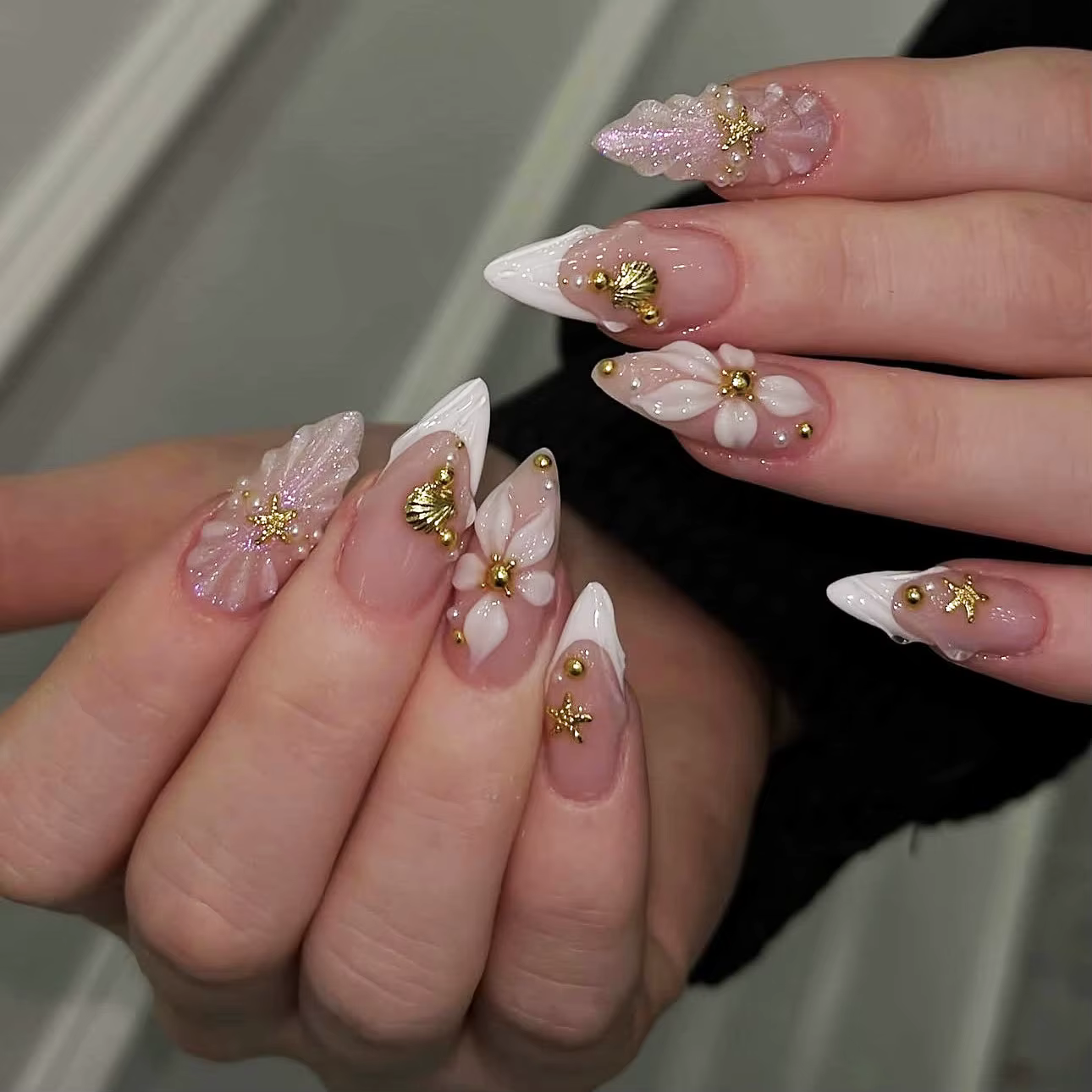 Faux ongles 3D pour femmes et filles