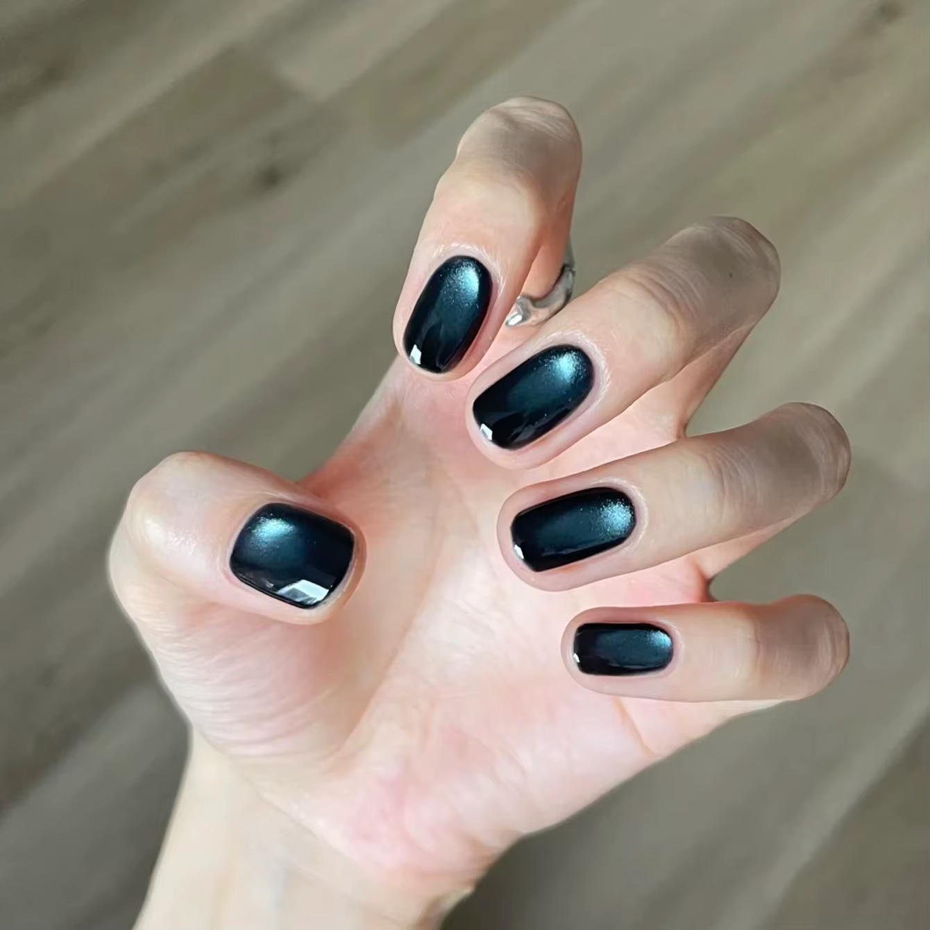 MIANEL Gel à ongles effet œil de chat bleu nuit foncé