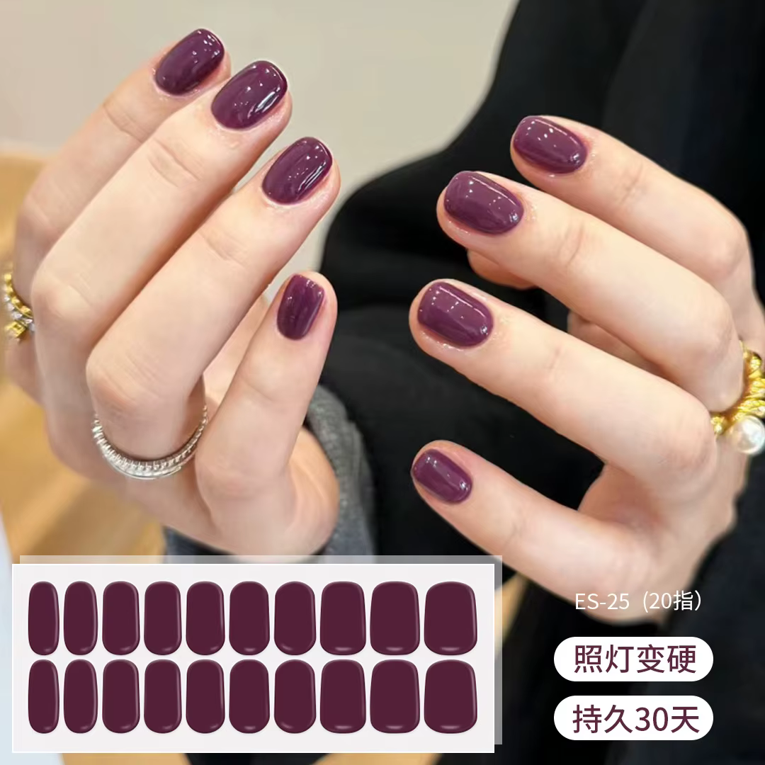 Autocollants et bandes de gel semi-durci UV pour ongles