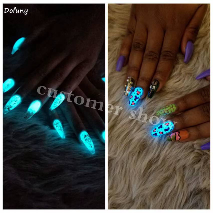 Pigment lumineux en poudre de paillettes pour ongles